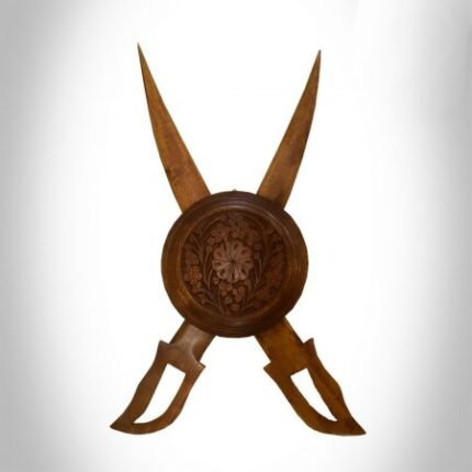 handcrafted Wooden Sword Large Wall Hanging