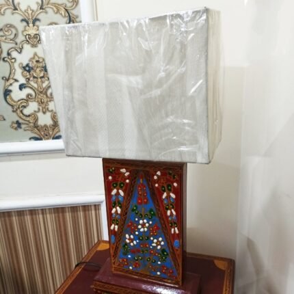 Side Table Wooden Lamp For Bedroom
