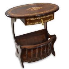 Handmade Wooden Magazine Table 20″ With Brass Work